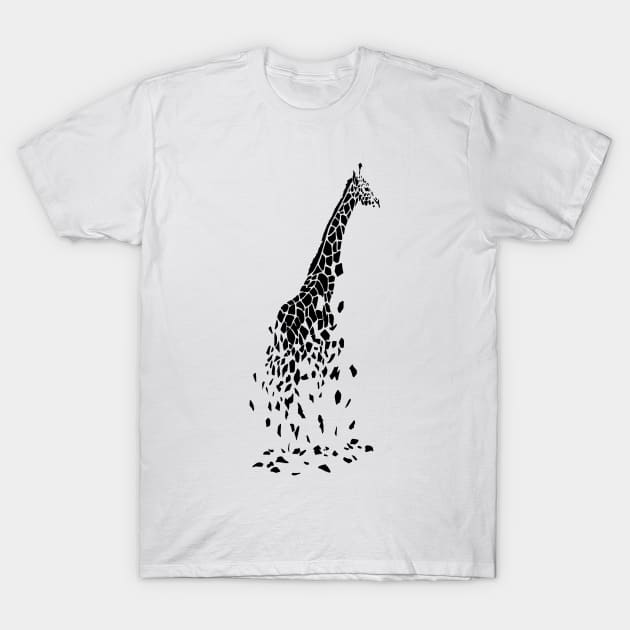 Falling giraffe T-Shirt by JJtravel